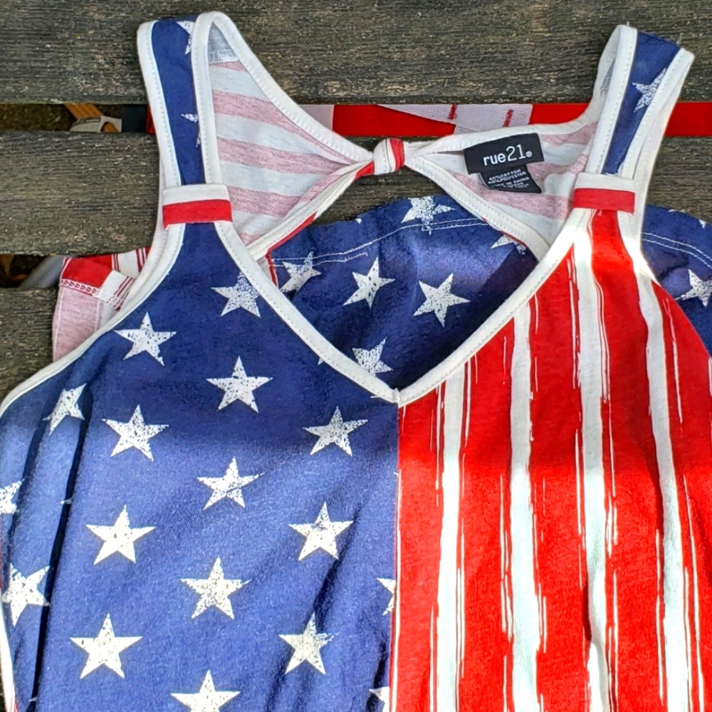 Rue21 Stars & Stripes Tank Top